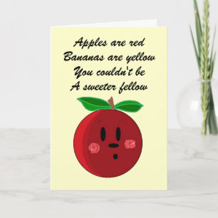 Tarjeta de cumpleaños afrutada