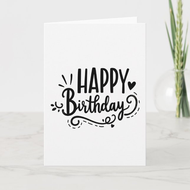 Tarjeta de cumpleaños alegre (Anverso)