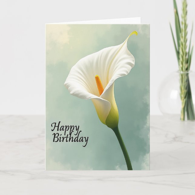 Tarjeta de cumpleaños alegre para Flor Misty (Anverso)