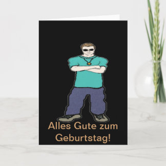 Tarjeta de cumpleaños alemana
