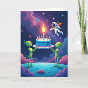Tarjeta de Cumpleaños Alien