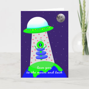Tarjeta de cumpleaños Alien nueva por Jo Images