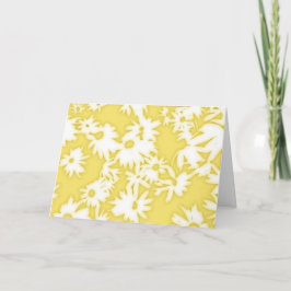 Tarjeta de cumpleaños amarilla Color Me Daisies