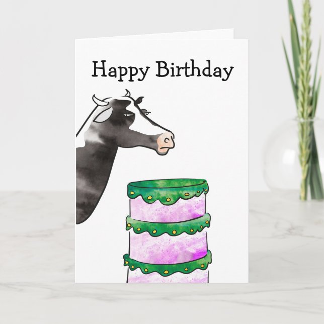 Tarjeta de cumpleaños animal (Anverso)