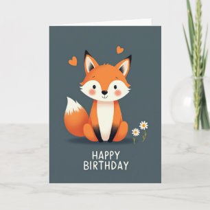 Tarjeta de cumpleaños animal alegre