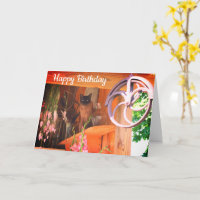 Tarjeta de cumpleaños animal para gato siamés 2