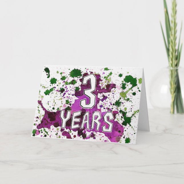 Tarjeta de cumpleaños/aniversario de Sobriedad de  (Anverso)