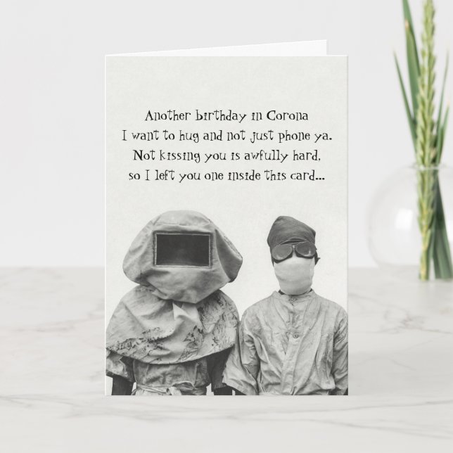 Tarjeta de cumpleaños antibacteriana (Anverso)