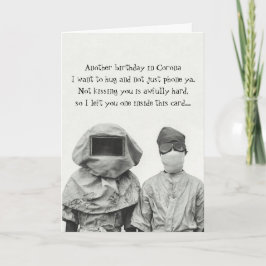 Tarjeta de cumpleaños antibacteriana