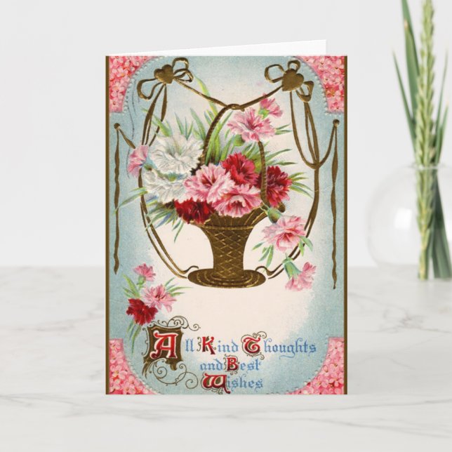 Tarjeta de cumpleaños antigua (Anverso)