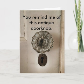 Tarjeta de cumpleaños antigua divertida de la edad