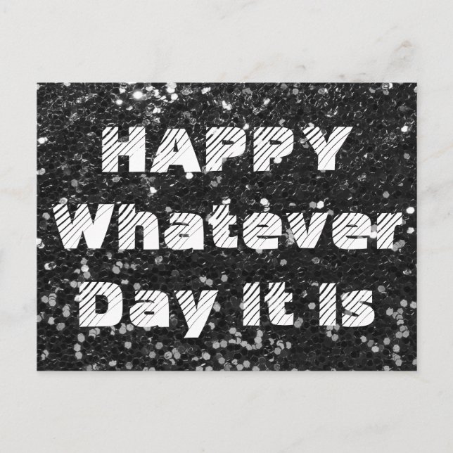 Tarjeta de cumpleaños antinatalidad de Purpurina n (Anverso)