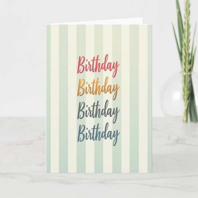 Tarjeta de cumpleaños apilada (Anverso)