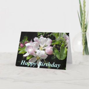 Tarjeta de cumpleaños Apple Blossom