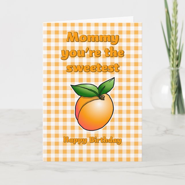 Tarjeta de cumpleaños Apricot más dulce (Anverso)