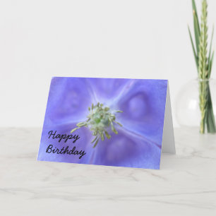 Tarjeta de cumpleaños Aquilegia Flower