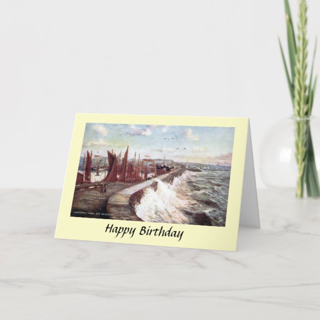 Tarjeta de cumpleaños - Arbroath, Escocia (Anverso)