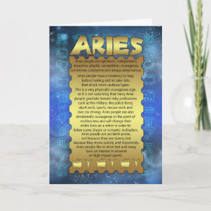 Tarjeta de cumpleaños Aries - Tarjeta de cumpleaño