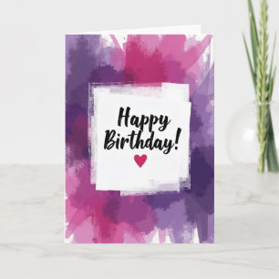 Tarjeta de cumpleaños artesanal