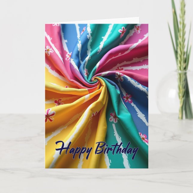 Tarjeta de cumpleaños Artistic Flow (Anverso)