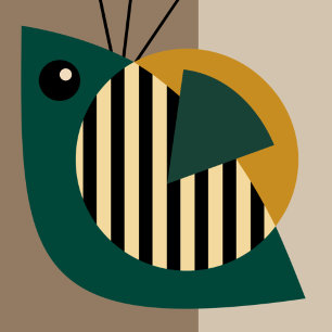 Tarjeta de cumpleaños artística decorativa con tex