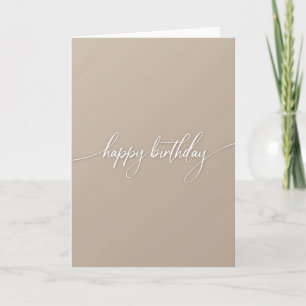 Tarjeta de cumpleaños artística fluida