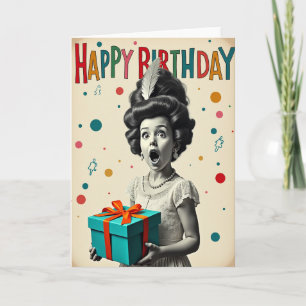 Tarjeta de cumpleaños asombrada