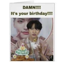 Tarjeta de cumpleaños 'ATEEZ Seonghwa meme'