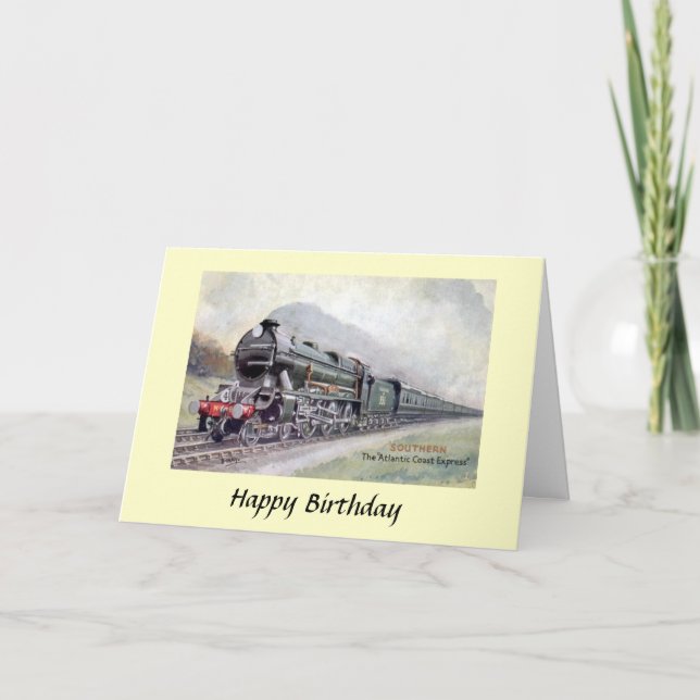 Tarjeta de cumpleaños - Atlantic Coast Express (Anverso)
