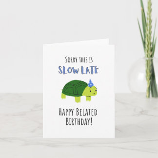 Tarjeta de cumpleaños atrasada