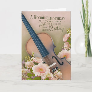 Tarjeta de cumpleaños atrasada para violinista – M