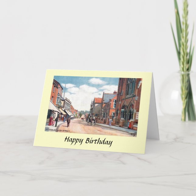 Tarjeta de cumpleaños - Aylesbury, Buckinghamshire (Anverso)