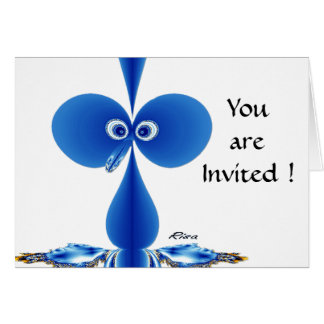 Tarjeta de cumpleaños azul Baby Bo-oby Bird