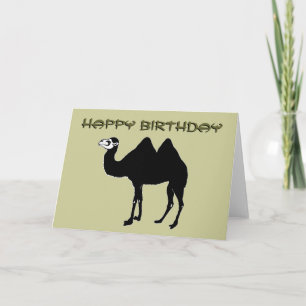 Tarjeta de cumpleaños Bactrian Camel
