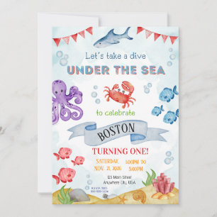 TARJETA DE CUMPLEAÑOS BAJO EL MAR