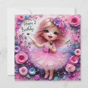 Tarjeta de cumpleaños BALLERINA ~ niño pequeño ~ R