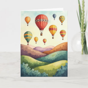 Tarjeta de cumpleaños Balloon Sky