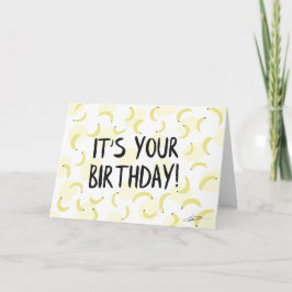 Tarjeta de cumpleaños Banana