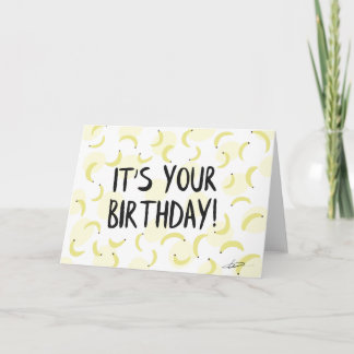 Tarjeta de cumpleaños Banana