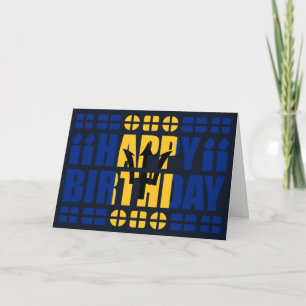 Tarjeta de cumpleaños Bandera de Barbados