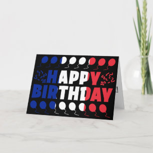 Tarjeta de cumpleaños Bandera de Francia