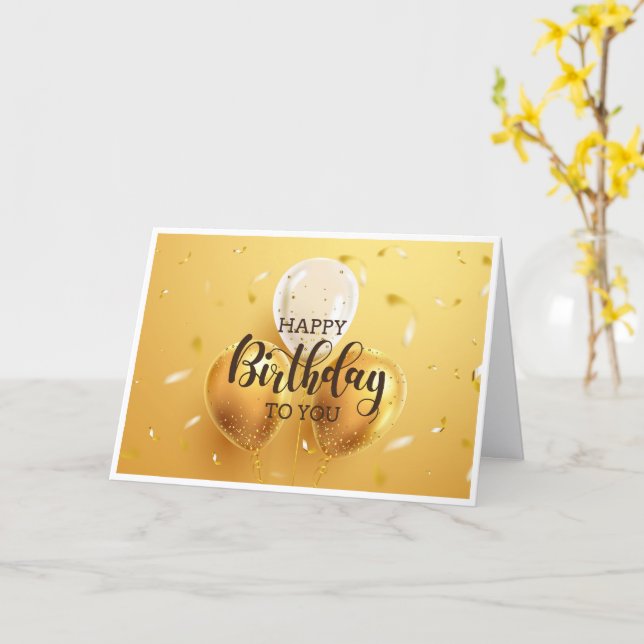 Tarjeta de cumpleaños basada en la fe (flor amarilla)