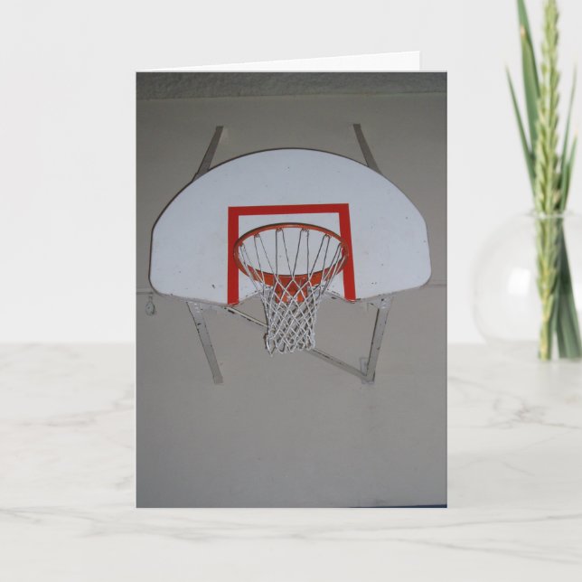 Tarjeta de cumpleaños "Basketball Hoop" (Anverso)