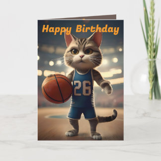 Tarjeta de cumpleaños "Basketball with a Side of C