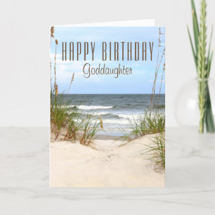 Tarjeta de cumpleaños Beach Godgirl