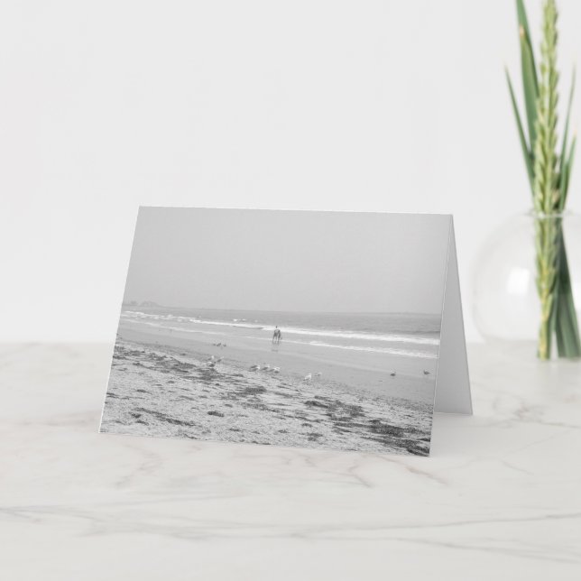 Tarjeta de cumpleaños BEACH para papá (Anverso)