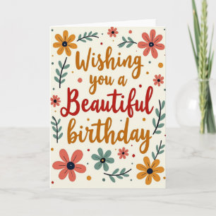 Tarjeta de cumpleaños Beautiful Blossom
