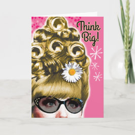 Tarjeta de cumpleaños Beehive Hair Retro Vintage d