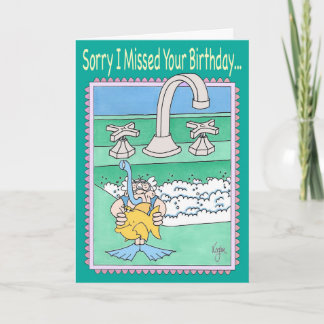 Tarjeta de cumpleaños Belada SINK SNORKELER
