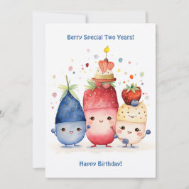 Tarjeta de cumpleaños Berry Cute Aniversario